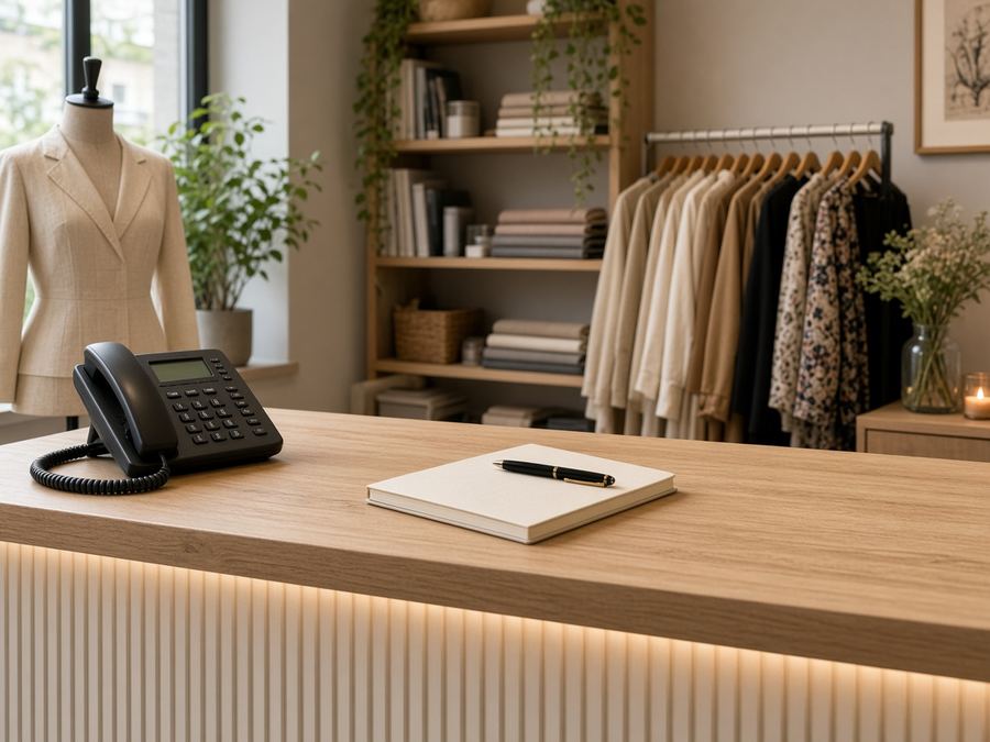 Contact desk at Rincaanime Atelier in Zürich