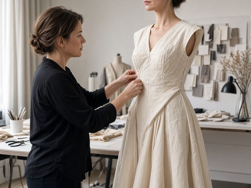 Toile fitting at Rincaanime Atelier